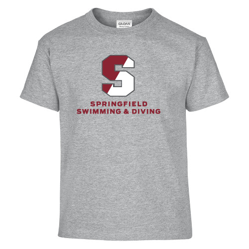  Youth Grey T Shirt - Swimming & Diving