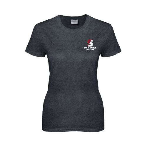  Womens Dark Heather Short Sleeve Tee - Official Logo