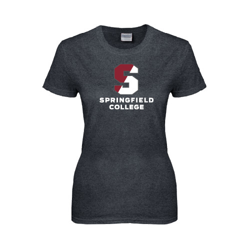  Womens Dark Heather Short Sleeve Tee - Official Logo