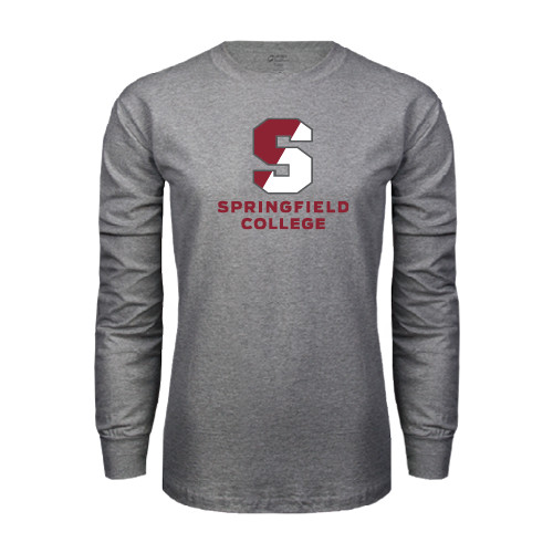  Grey Long Sleeve T Shirt - Official Logo