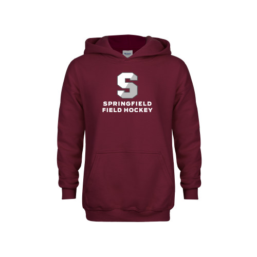  Youth Maroon Fleece Hoodie - Field Hockey
