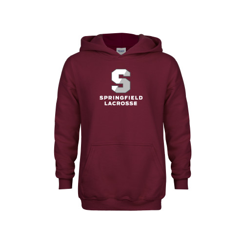  Youth Maroon Fleece Hoodie - Lacrosse