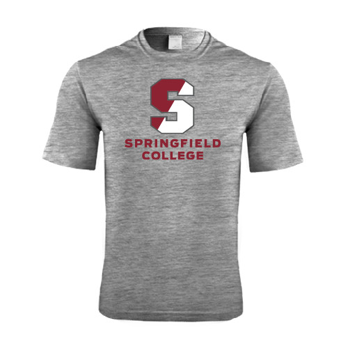  Grey Heather Performance Contender Tee - Official Logo