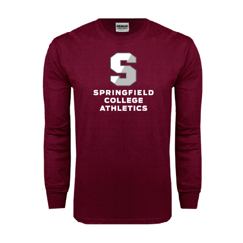  Maroon Long Sleeve T-Shirt - Springfield College Athletics