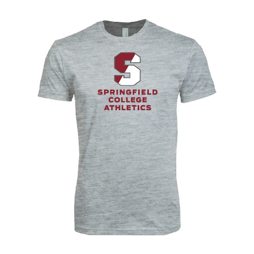  Next Level Heather Grey SoftStyle T Shirt - Springfield College Athletics