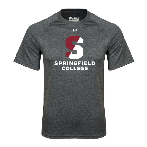  Under Armour Carbon Heather Tech Tee - Official Logo