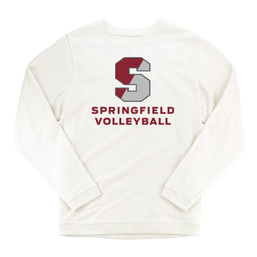  Boxercraft Womens Cream Corded Crew - Volleyball