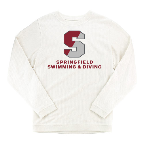  Boxercraft Womens Cream Corded Crew - Swimming & Diving