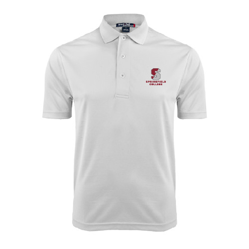  White Dry Mesh Polo - Official Logo