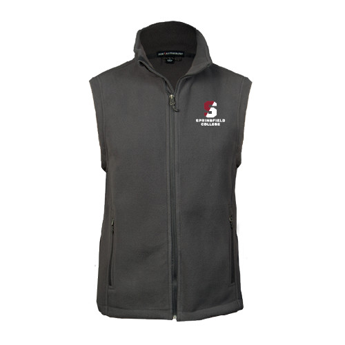  Charcoal Fleece Full Zip Vest - Official Logo