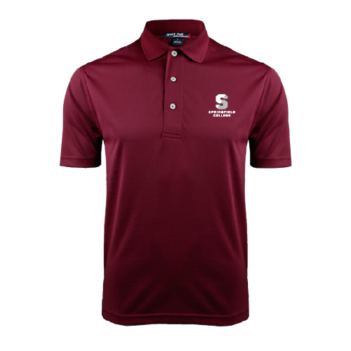  Maroon Dry Mesh Polo - Official Logo
