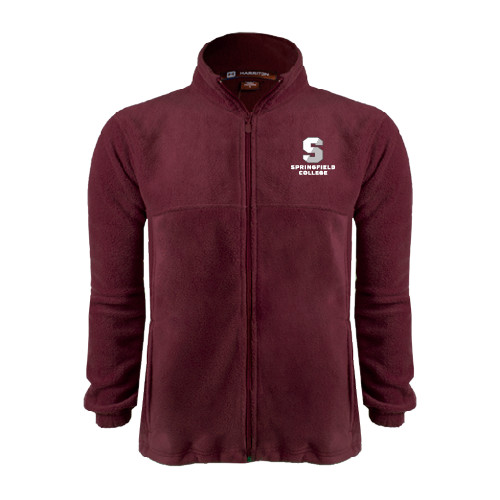  Maroon Fleece Full Zip Jacket - Official Logo