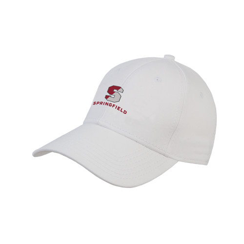  White Structured Adjustable Pro Style Hat - Springfield S