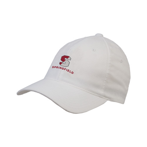  White Flexfit Structured Low Profile Hat - Springfield S