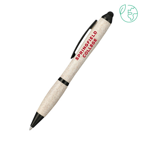  Nash Wheat Straw Ballpoint Beige Stylus Pen - Springfield College
