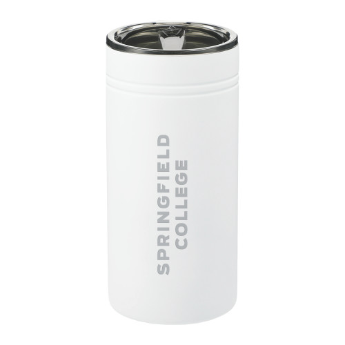  Sherpa Vacuum White Tumbler & Insulator 12oz - Springfield College Engraved