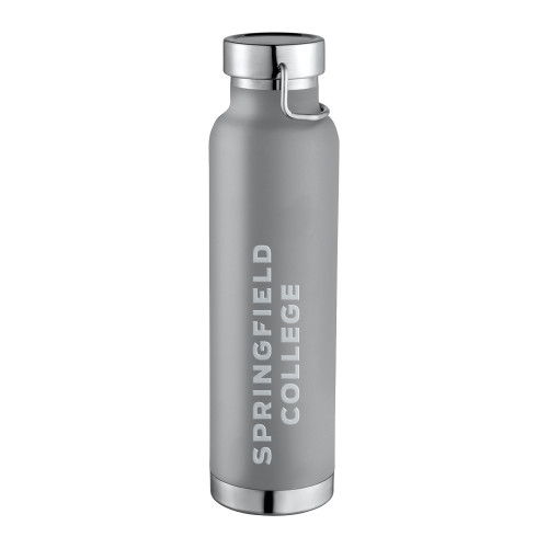  Thor Copper Vacuum Insulated Grey Bottle 22oz - Springfield College Engraved