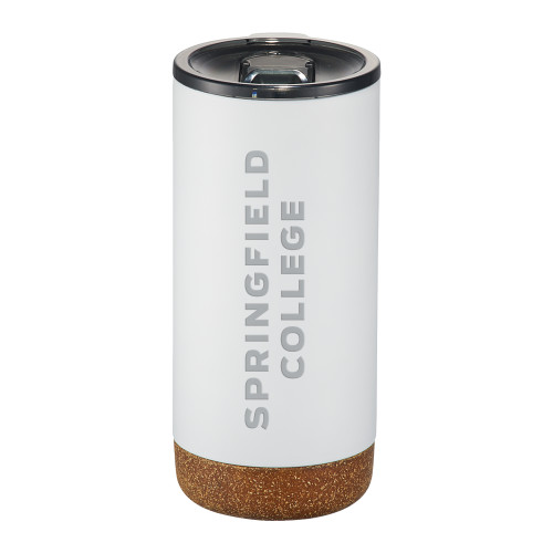  Valhalla Vacuum Insulated White Tumbler 16oz - Springfield College Engraved