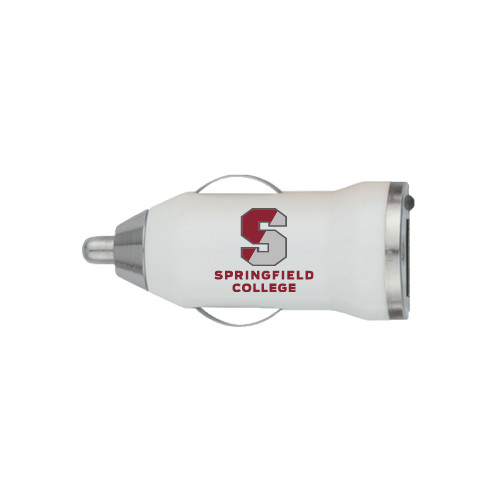  On the Go White Car Charger - Official Logo