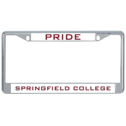  Metal License Plate Frame in Chrome - Pride