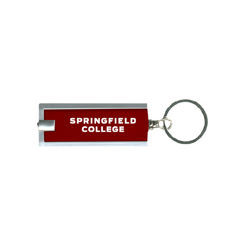  Turbo Maroon Flashlight Key Holder - Springfield College