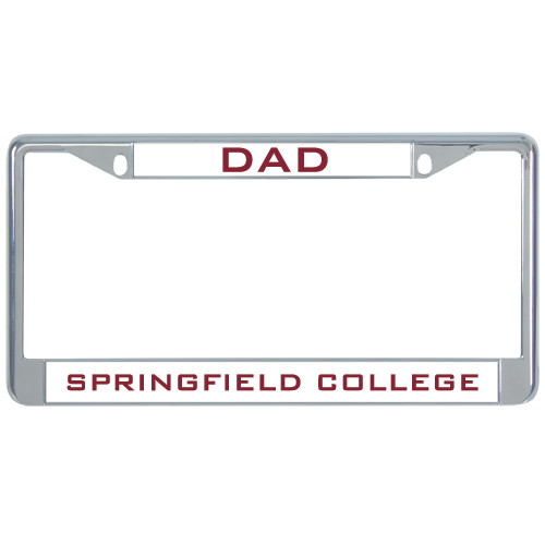  Dad Metal License Plate Frame in Chrome - Dad