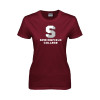 Thumbnail image for  Womens Maroon Short Sleeve Tee