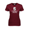Thumbnail image for  Womens Maroon Short Sleeve Tee