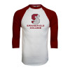 Thumbnail image for  White/Maroon Raglan Baseball T Shirt