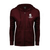 Thumbnail image for  ENZA Womens Maroon Fleece Full Zip Hoodie