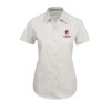 Thumbnail image for  Womens White Twill Button Up Short Sleeve