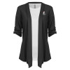 Thumbnail image for  Womens Grey Drape Front Cardigan Sweater