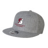 Thumbnail image for  Heather Grey Wool Blend Flat Bill Snapback Hat