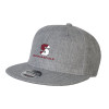 Thumbnail image for  Heather Grey Wool Blend Flat Bill Snapback Hat