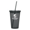 Thumbnail image for  Madison Double Wall Charcoal Tumbler w/Straw 16oz