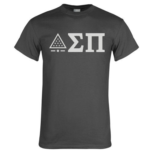 Charcoal T Shirt-Icon Greek Letters