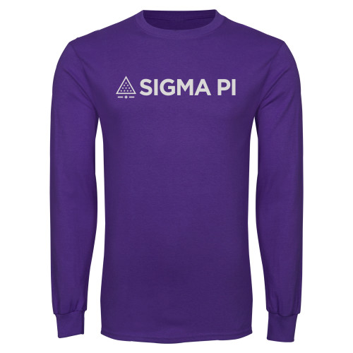 Purple Long Sleeve T Shirt-Standard Logo Mark