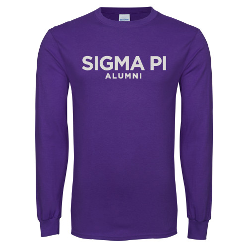 Purple Long Sleeve T Shirt-Alumni