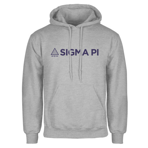 Grey Fleece Hoodie-Standard Logo Mark