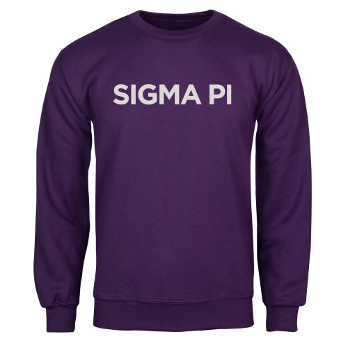 Purple Fleece Crew-Standard Word Mark