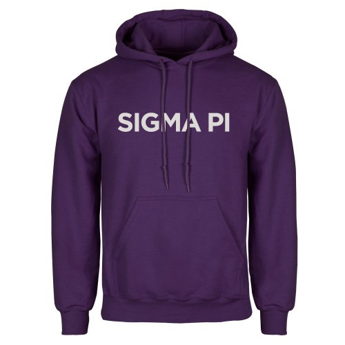 Purple Fleece Hoodie-Standard Word Mark