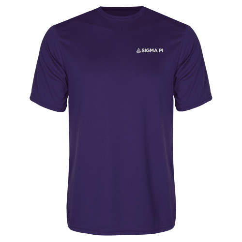 Purple Performance Tee-Standard Logo Mark