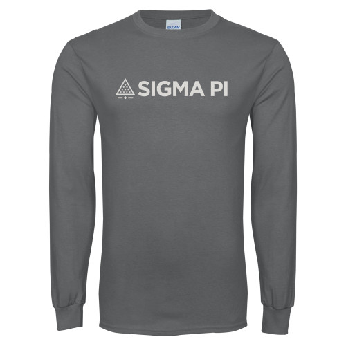 Charcoal Long Sleeve T Shirt-Standard Logo Mark