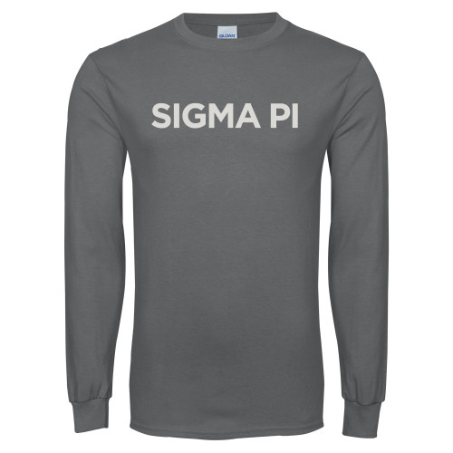 Charcoal Long Sleeve T Shirt-Standard Word Mark