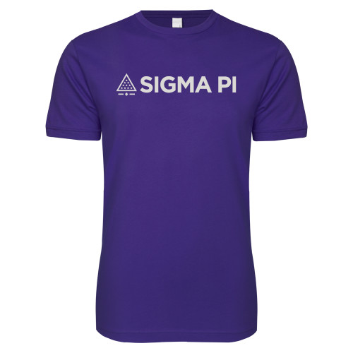 Next Level Purple SoftStyle T Shirt-Standard Logo Mark