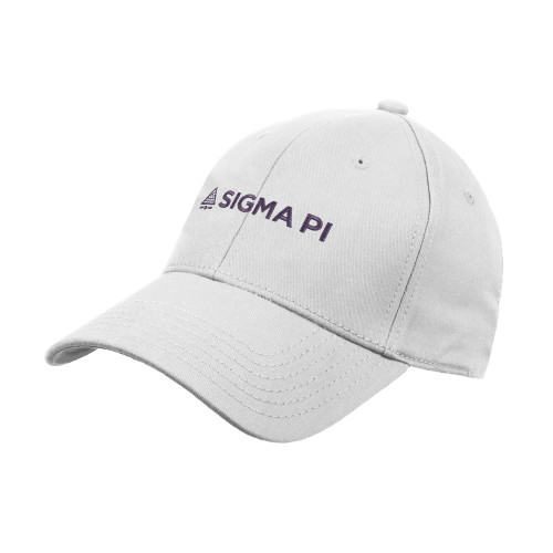 White Structured Adjustable Pro Style Hat-Standard Logo Mark