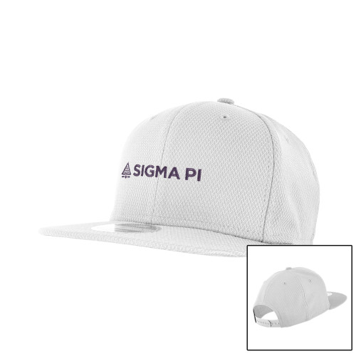 New Era White Diamond Era 9Fifty Snapback Hat-Standard Logo Mark