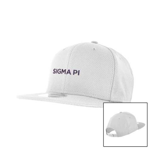 New Era White Diamond Era 9Fifty Snapback Hat-Standard Word Mark