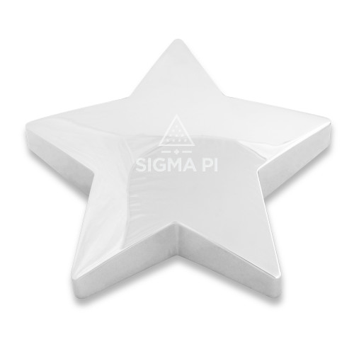 Silver Star Paperweight-Vertical Logo Mark Engraved