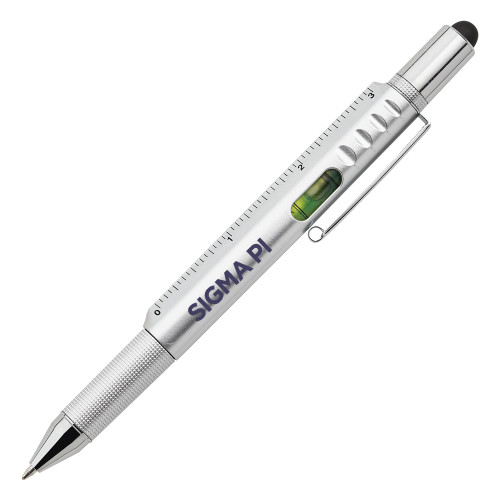 6 in 1 Silver Ballpoint Pen-Standard Word Mark